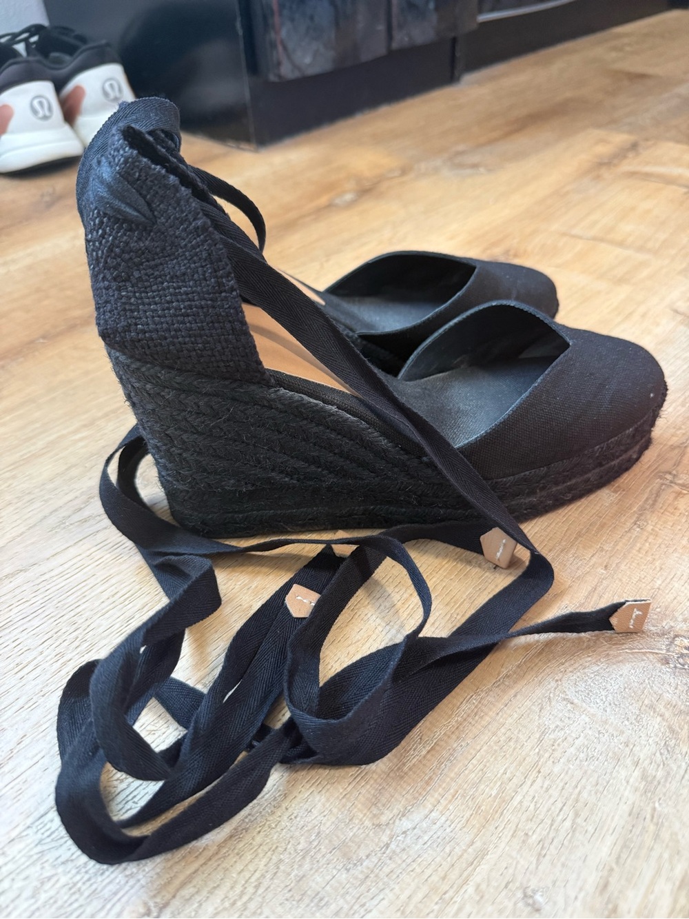 Castaner Black Espadrille Wedge- Chiara - Picture 2 of 7